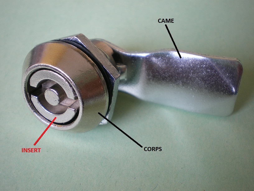 Acheter Cam lock insert Latches Inserts and Housing Latches